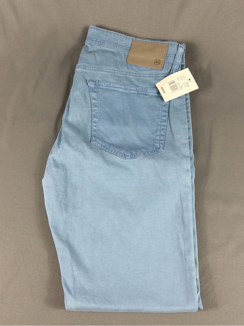 AG Pants Tellis Modern Slim 34 x 34 Irregular Clear Skies Cotton NWT MSRP $198